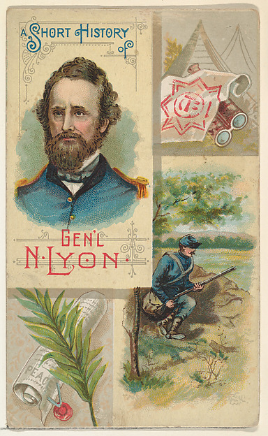 W. Duke, Sons & Co., A Short History: General Nathaniel Lyon, from the Histories of Generals series (N114) issued by W. Duke, Sons & Co. to promote Honest Long Cut Smoking and Chewing Tobacco