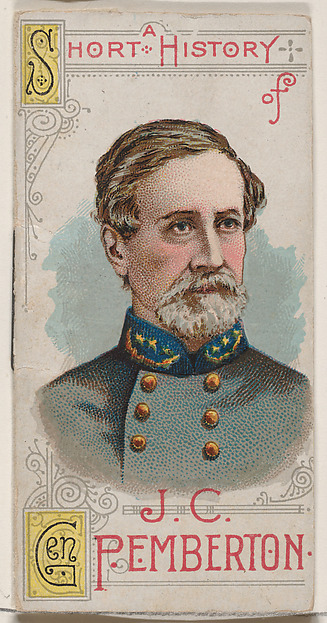 W. Duke, Sons & Co., A Short History of General John Clifford Pemberton, from the Histories of Generals series of booklets (N78) for Duke brand cigarettes