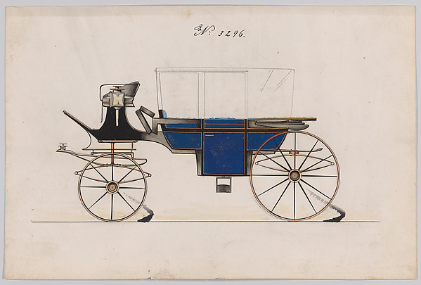 Brewster & Co., Design for Landau, No. 3296
