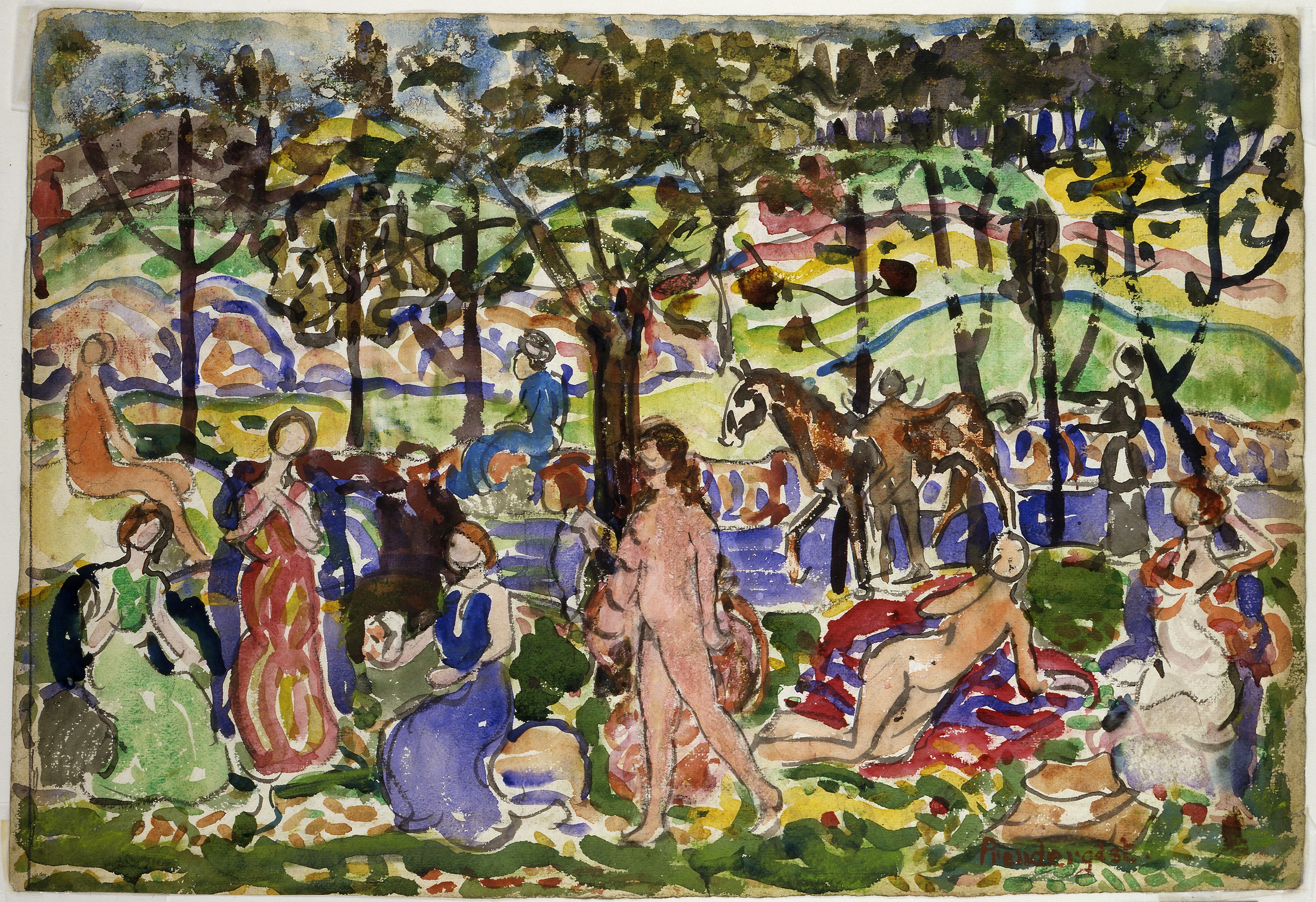 Maurice Prendergast, Park Scene
