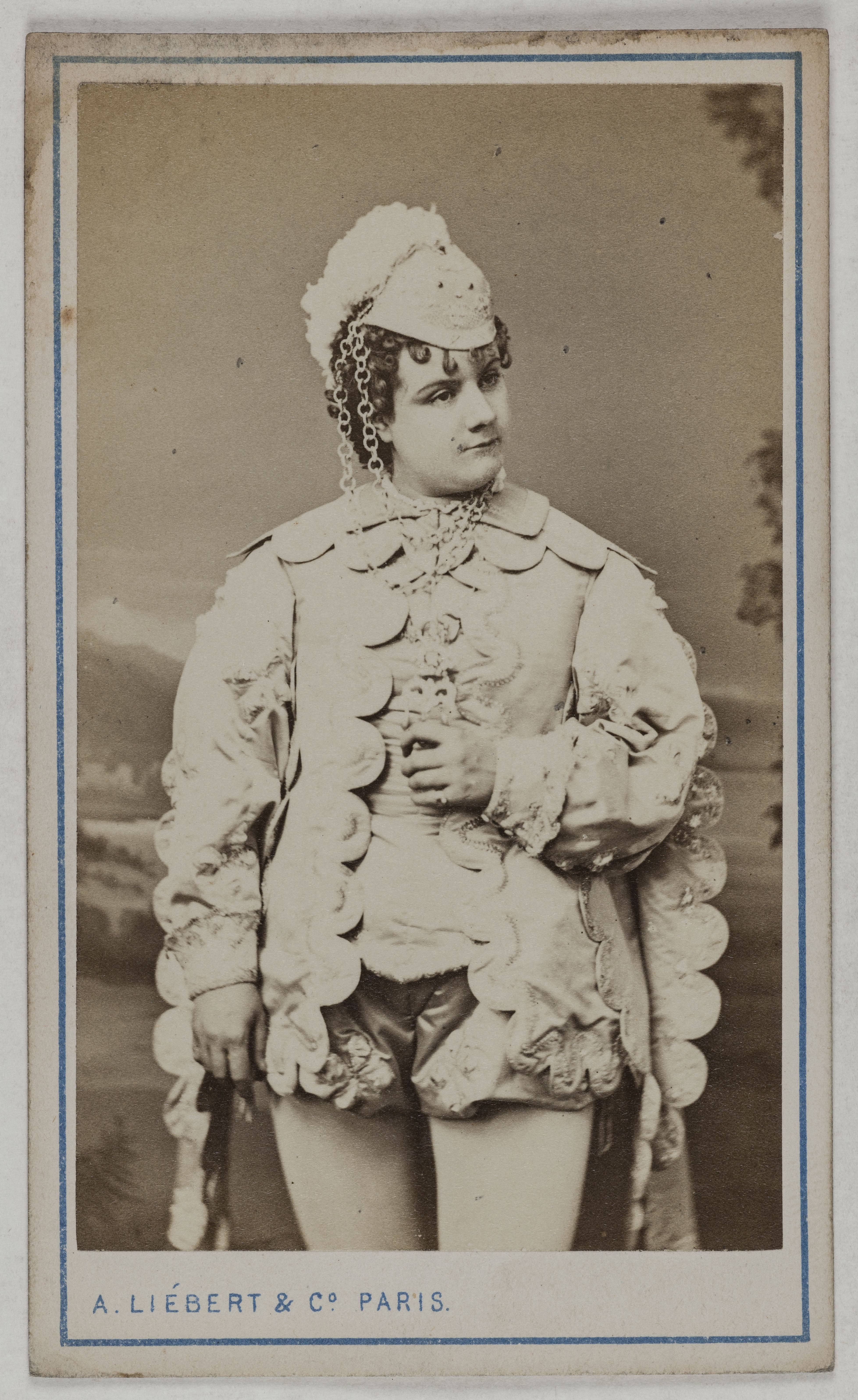 Alphonse Liébert, Portrait de Desclauzas Marie, (née Malvina Ernestine Armand), (1840-1912), (actrice)