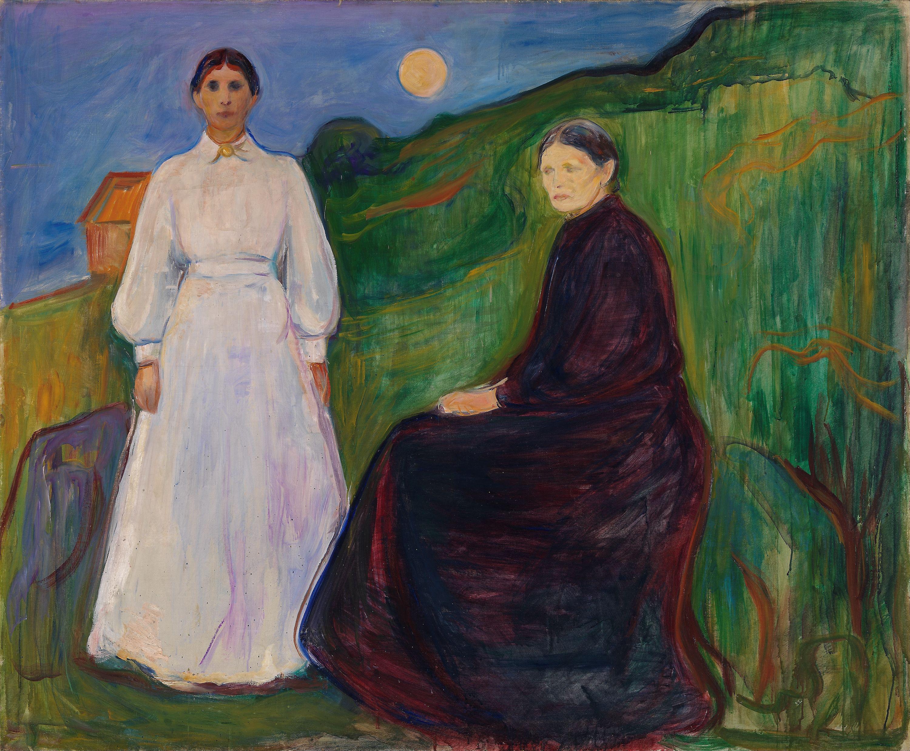 Edvard Munch, Mother and Daughter