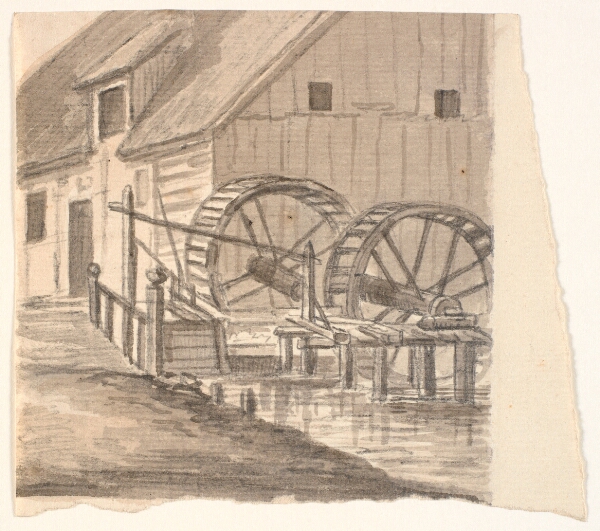 J.P. Møller, Møllehjul og del af mølle