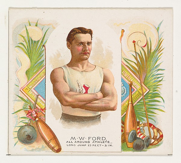 Allen & Ginter, M.W. Ford, All Around Athlete, from World's Champions, Second Series (N43) for Allen & Ginter Cigarettes