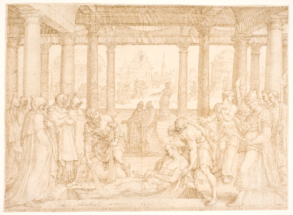 Maarten van Heemskerck, Den hellige Stefanus bliver begravet