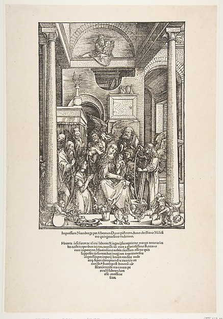 Albrecht Dürer, The Glorification of the Virgin, from "The Life of the Virgin"