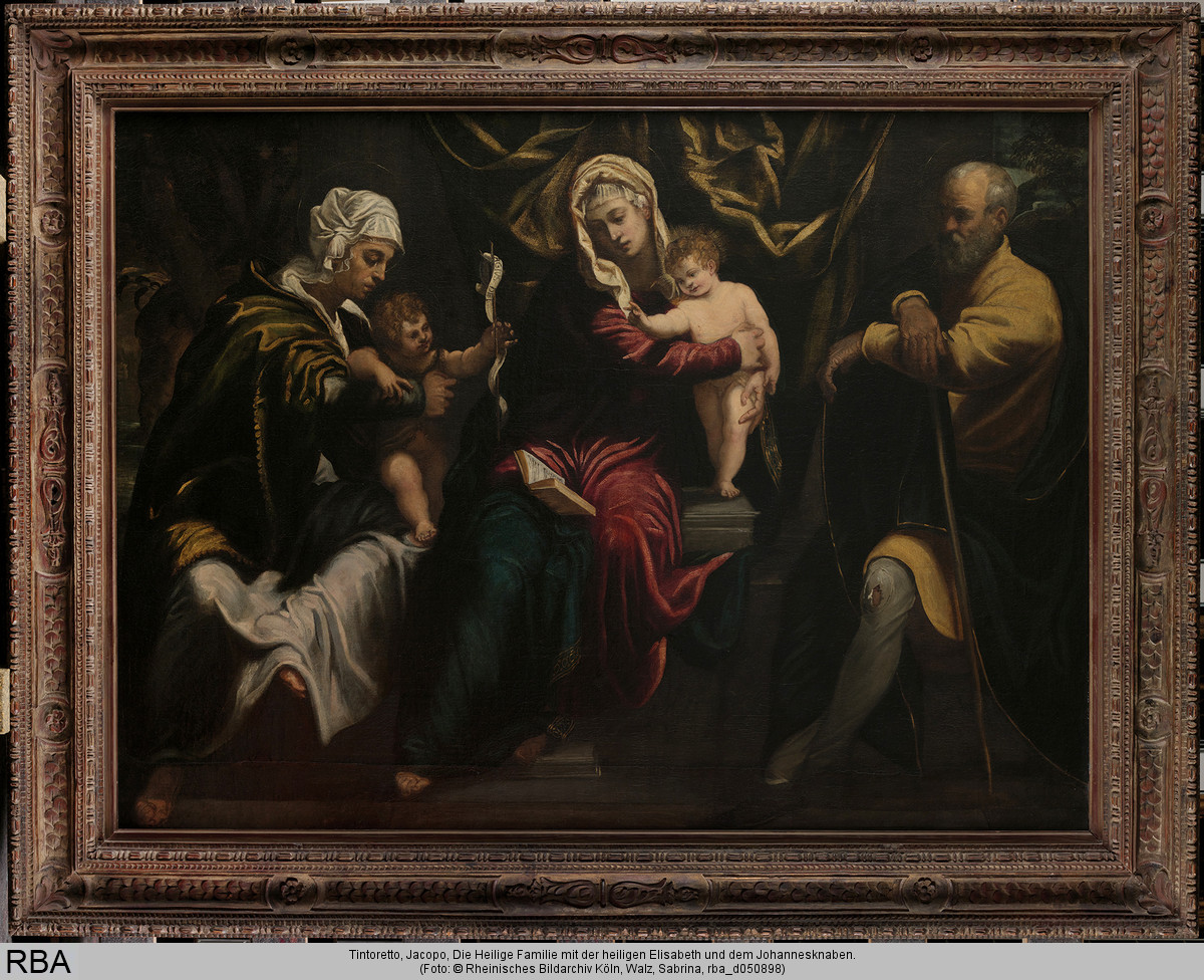 Jacopo Tintoretto, Die Heilige Familie mit der heiligen Elisabeth und dem Johannesknaben