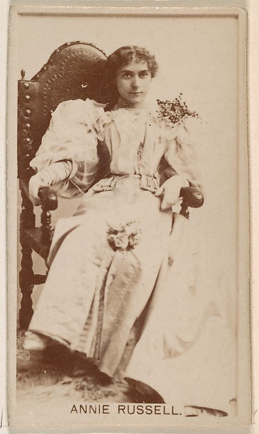 Kinney Brothers Tobacco Company, Annie Russell, from the Actresses series (N245) issued by Kinney Brothers to promote Sweet Caporal Cigarettes