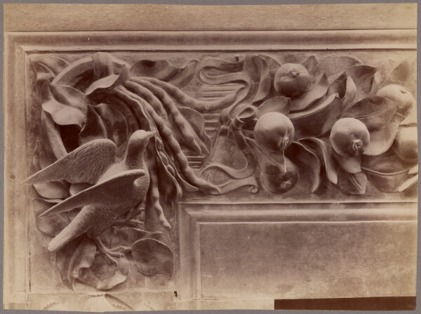 Unknown, [Detail of relief sculpture with bird]