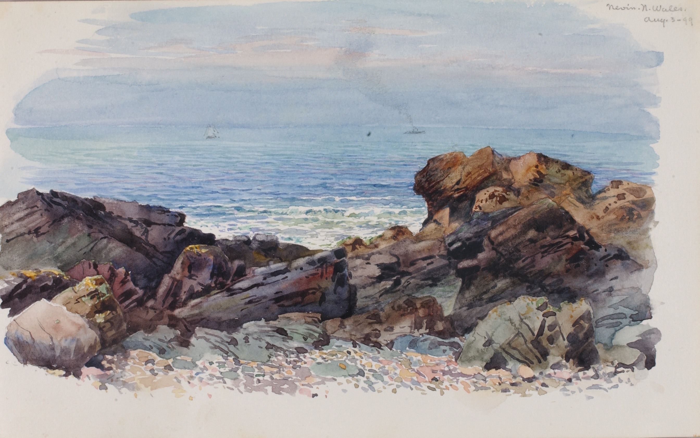 George Elbert Burr, Nevin, North Wales