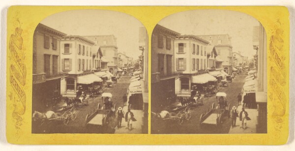 Unknown, [Street scene of unidentified town in New England]