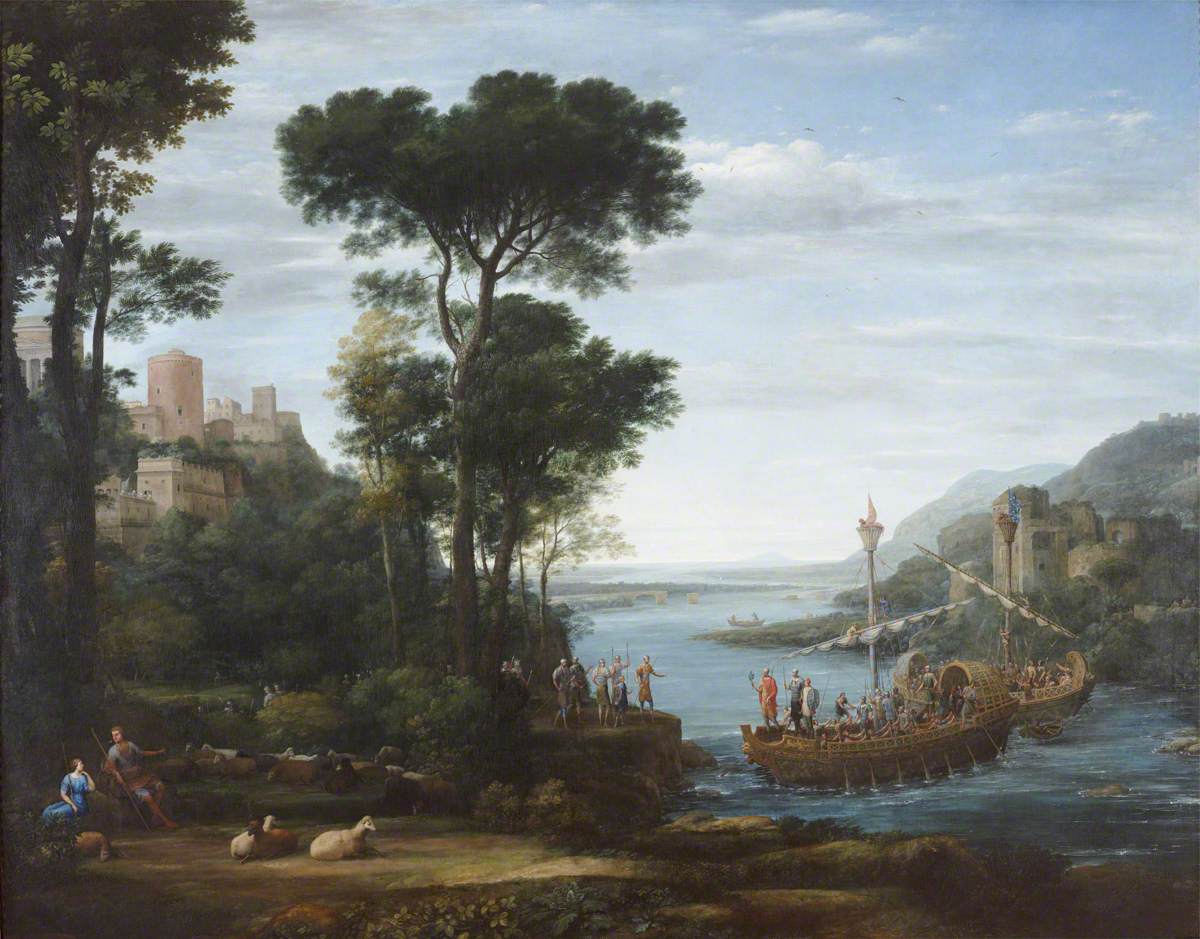 Claude Lorrain, The Arrival of Aeneas at Pallanteum