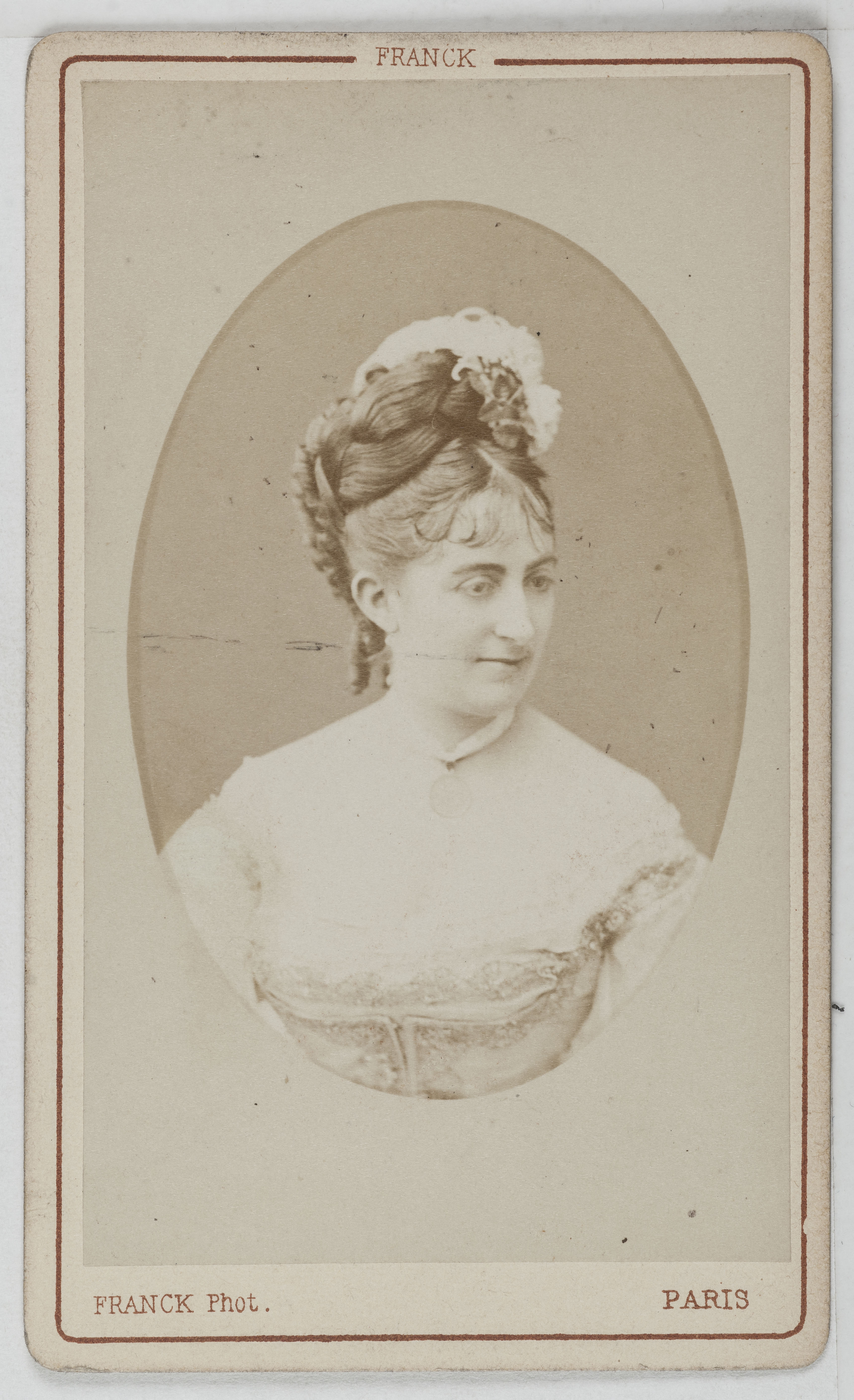 Franck, Portrait de Parent, danseuse au Théâtre des Bouffes Parisiens et au Théâtre de la Porte Saint Martin.