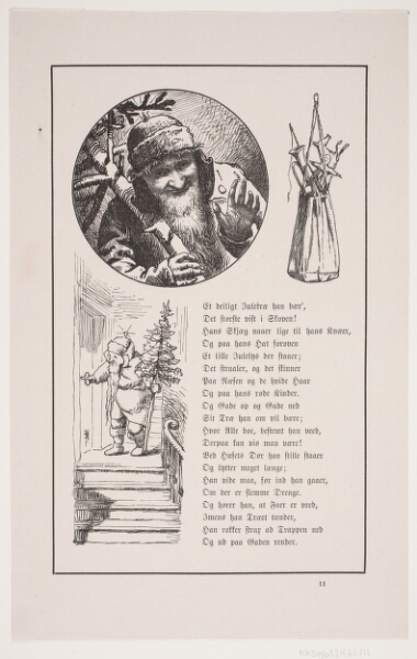 F. Hendriksen, Illustration til Johan Krohn, "Peters jul"