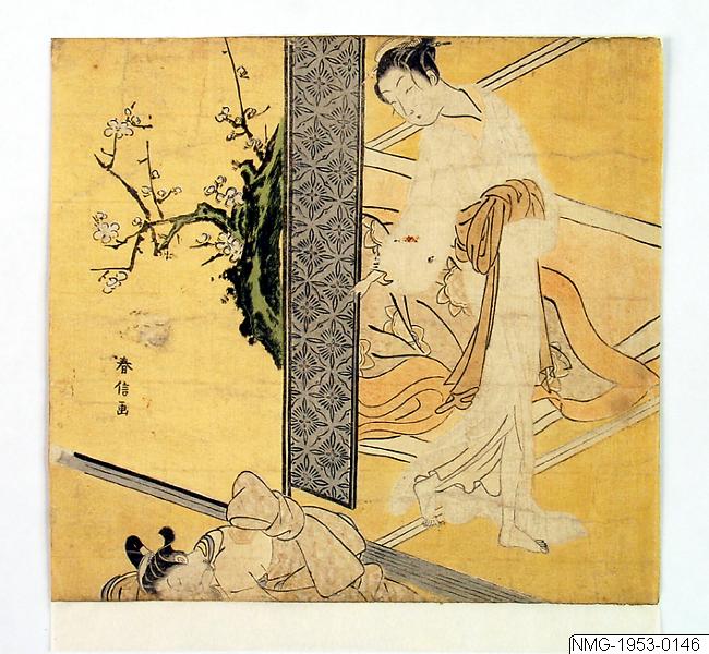 Suzuki Harunobu, Träsnitt, Bildkonst, Woodcut, Print, Woodblock