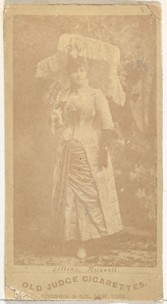 Goodwin & Company, Lillian Russell, from the Actors and Actresses series (N171) for Old Judge Cigarettes
