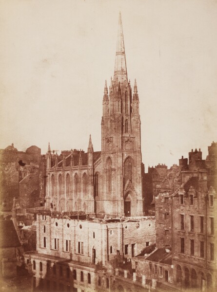 Hill & Adamson, [The General Assembly Hall of the Free Church, Edinburgh, during construction]
