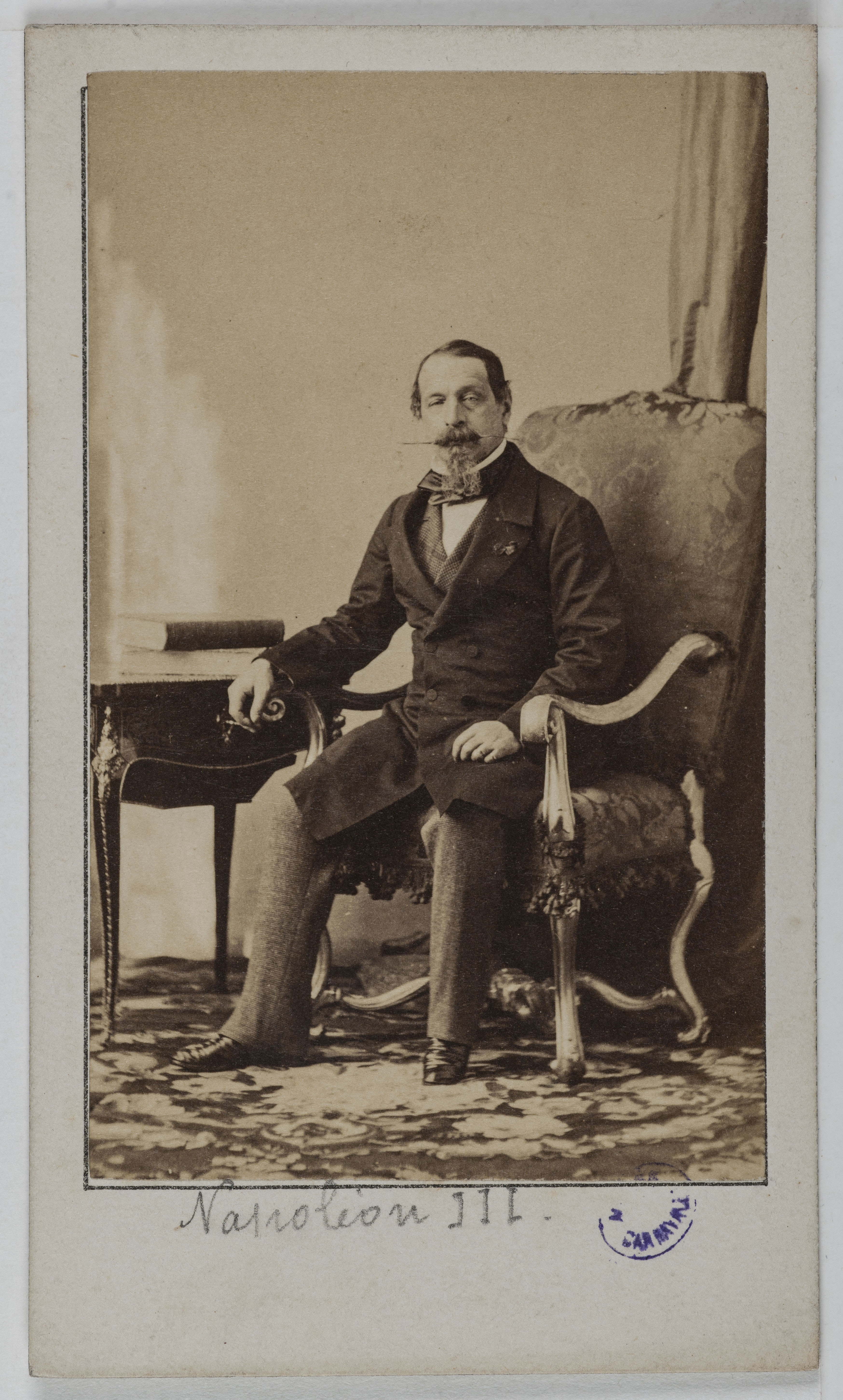 Disderi & Cie, Portrait de Charles Louis Napoléon Bonaparte (1808-1873), dit Napoléon III, Empereur des Français.