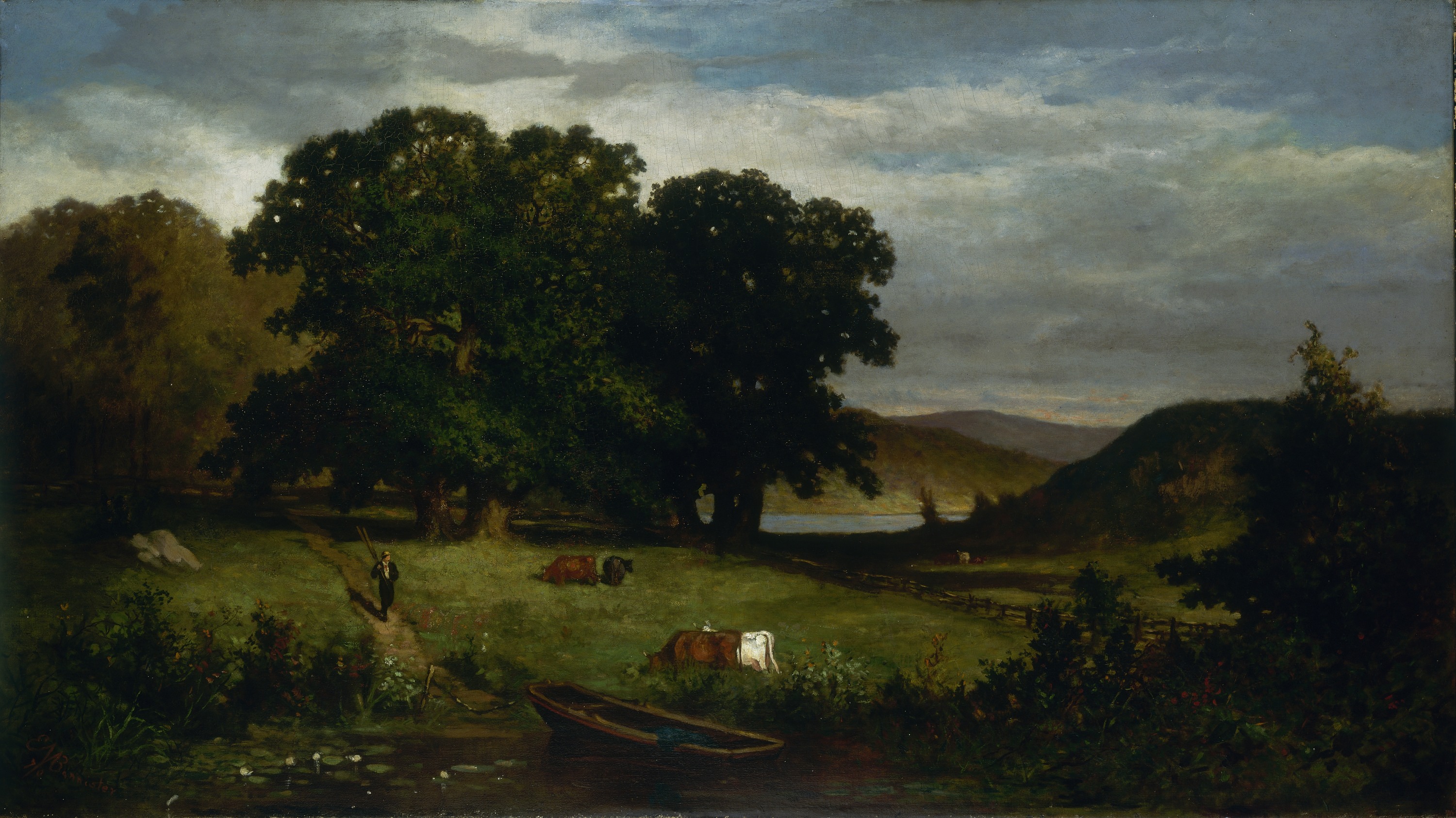 Edward Mitchell Bannister, Oak Trees