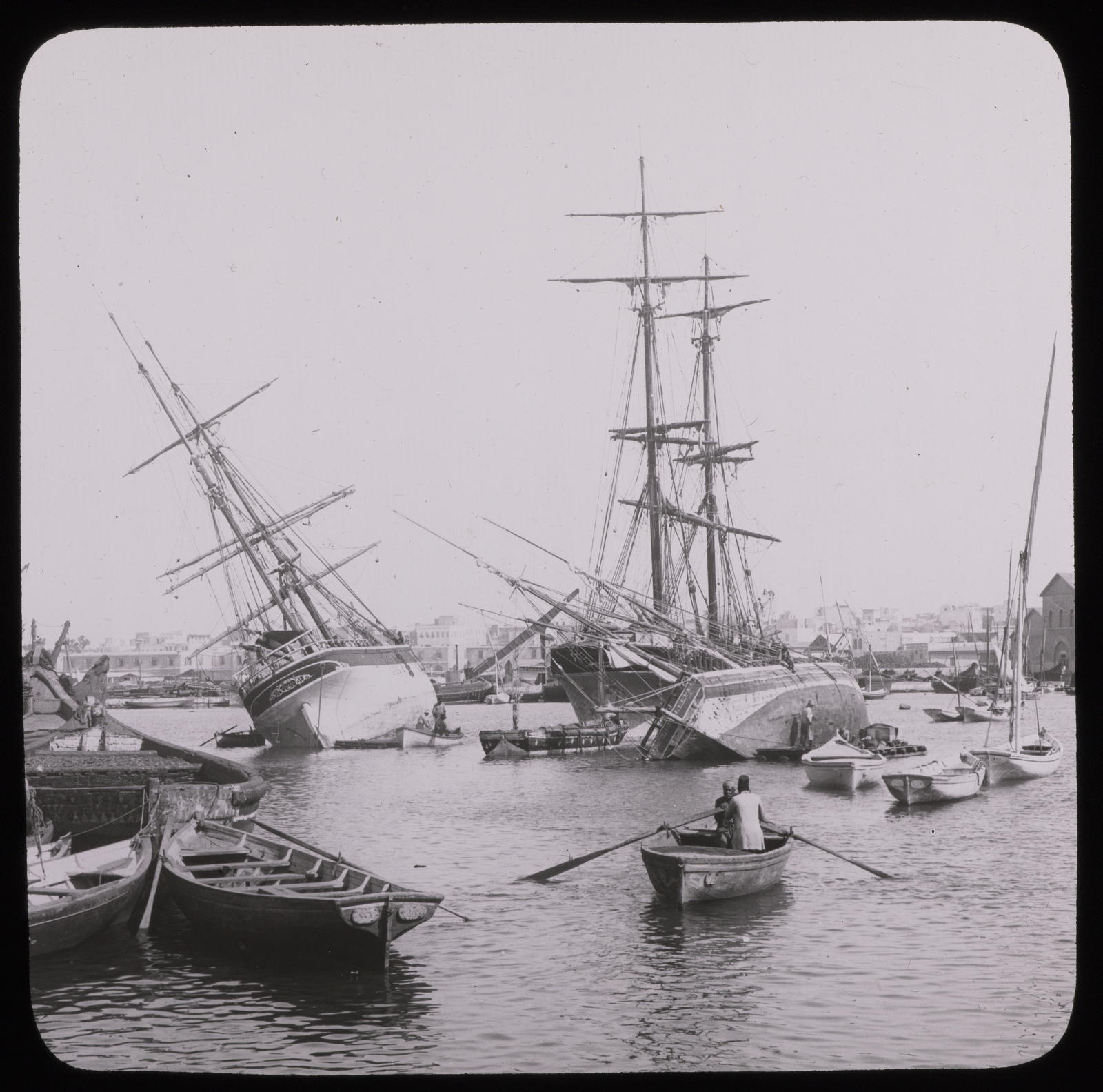 Desconegut, Alexandrie, le bassin de radoub Photo Louvre