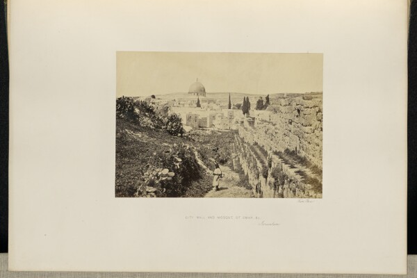 Francis Frith, City Wall and Mosque of Omar, &c. Jerusalem