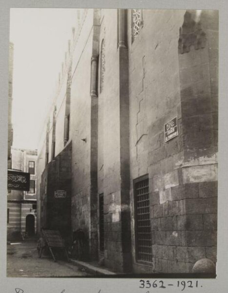 K.A.C. Creswell, Rear façade with mihrab projection of the Mosque of Mamluk Amir Altinbugha al-Maridani, Cairo