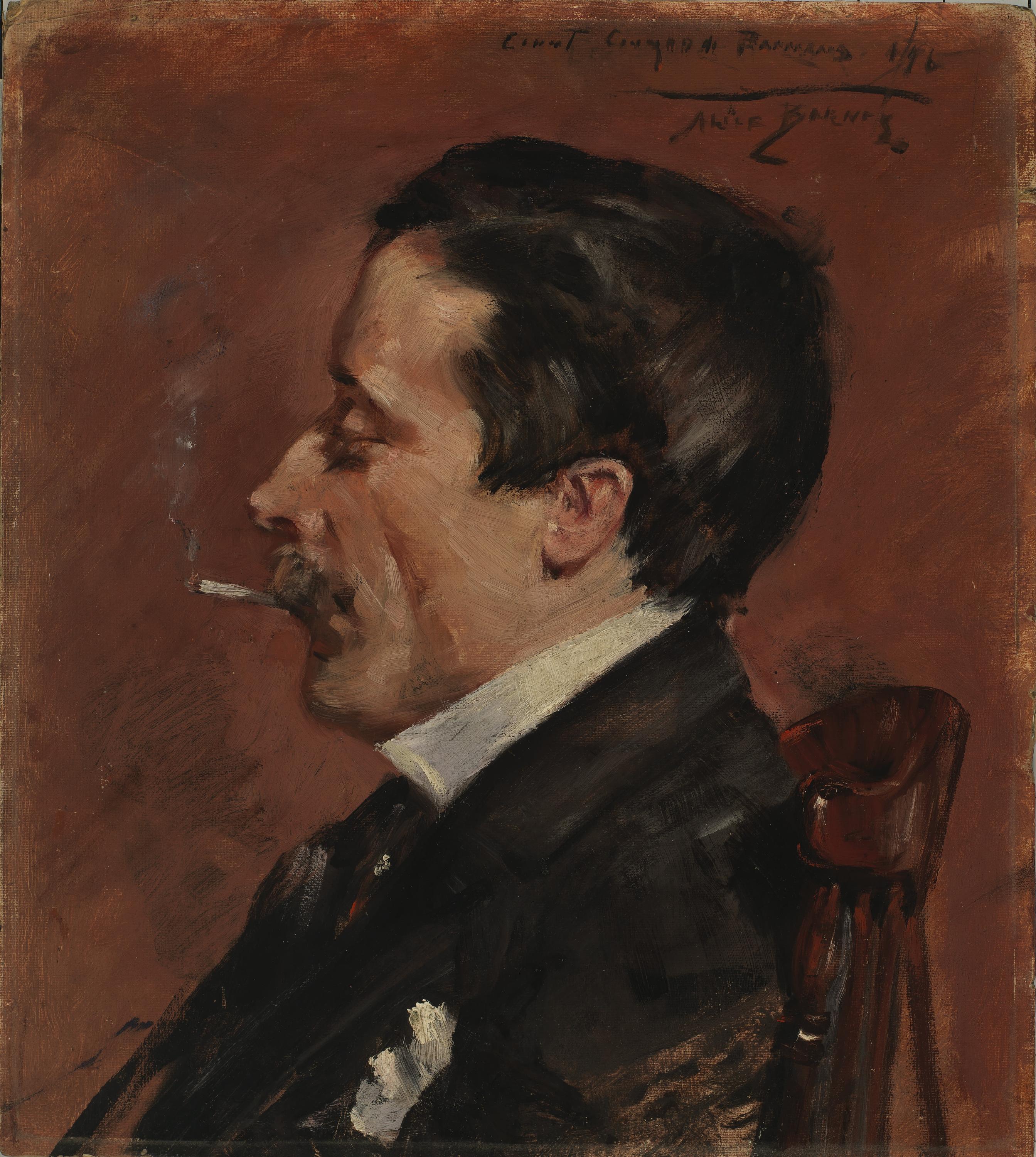 Alice Pike Barney, Man with Cigarette