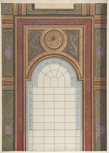 Jules-Edmond-Charles Lachaise, Gallery Ceiling Design, Hôtel Cottier
