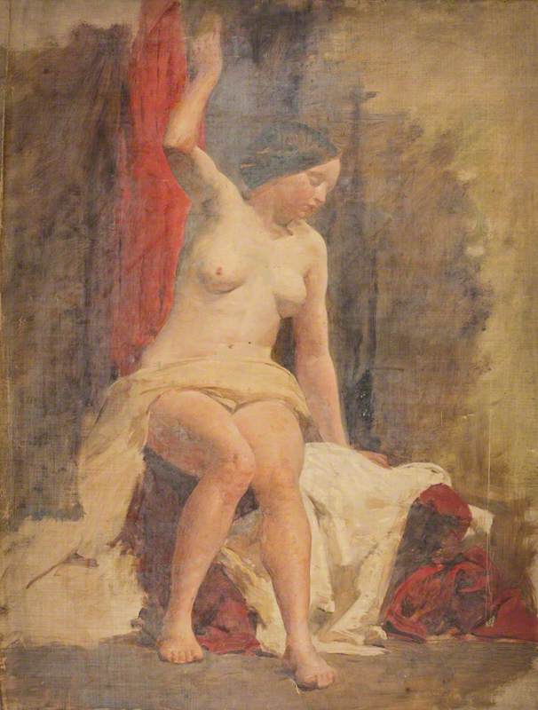 William McTaggart, Life Study: Seated Female Nude