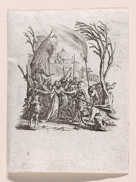 Jacques Callot, Jésus est Livré aux Juifs (Jesus is Delivered to the Jews), from "La Petite Passion" (The Little Passion)