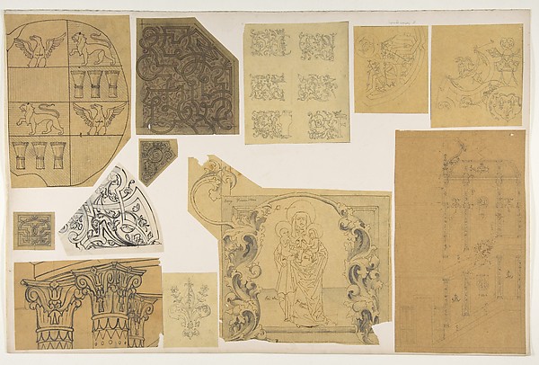 Jules-Edmond-Charles Lachaise, Twelve ornamental designs for the decoration of interiors
