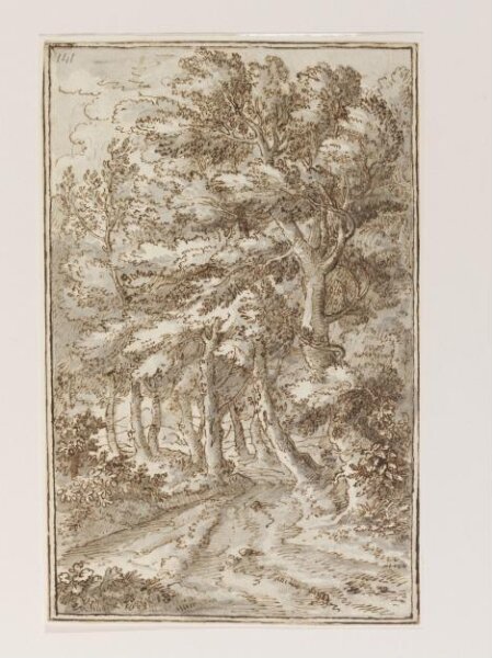 Herman van Swanevelt, Path in a dense stand of tall trees