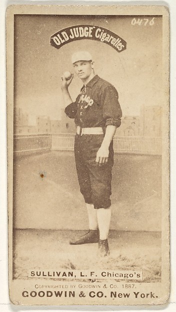 Goodwin & Company, Sullivan, Left Field, Chicago, from the Old Judge series (N172) for Old Judge Cigarettes