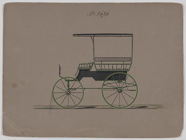 Brewster & Co., Design for Omnibus or Wagonette, no. 3636