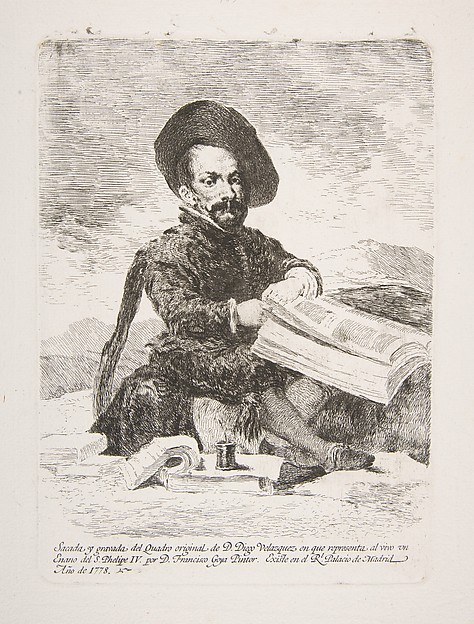 Goya (Francisco de Goya y Lucientes), Portrait of the court dwarf El Primo, after Velázquez