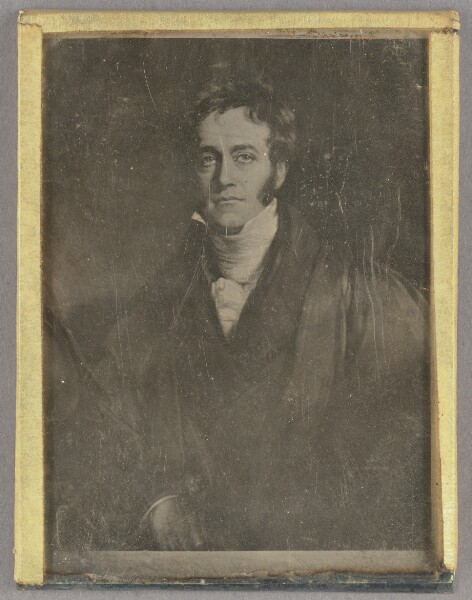 Unknown, [Daguerreotype of a Painting of an Unidentified Man]