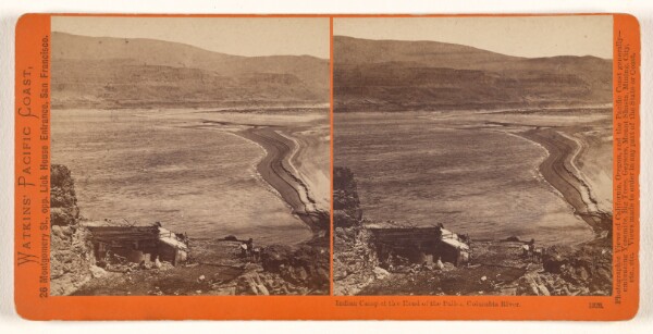 Carleton Watkins, Indian Camp at the Head of the Dalles City, Columbia River.