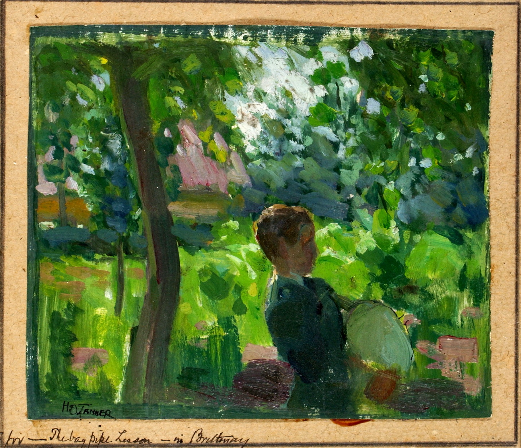 Henry Ossawa Tanner, Study for the Bagpipe Lesson