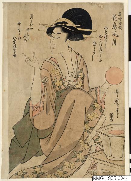 Kitagawa Utamaro, Träsnitt, Bildkonst, Woodblock, Woodcut, Print