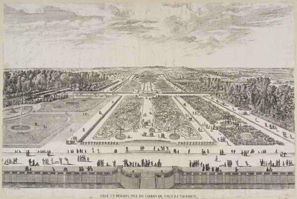 Israël Silvestre, Udsigt ved Vaux-de-Vicomte (Veue et perspective du Iardin de Vaux le Vicomte)