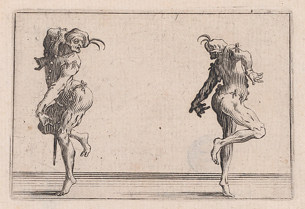 Jacques Callot, Les Deux Pantalons se Tournant le Dos (Two Men in Pantsuits Turned Away from Each Other), from "Les Caprices" Series B, The Nancy Set