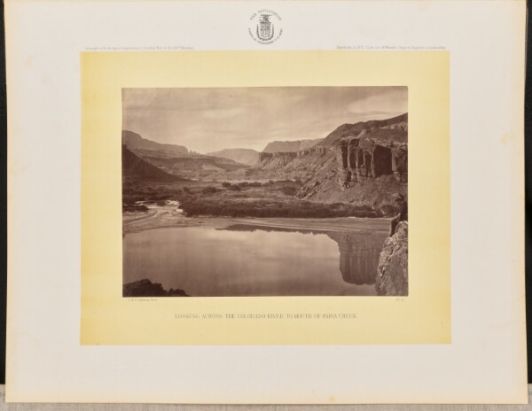 Timothy H. O'Sullivan, Looking Across the Colorado River to Mouth of Paria Creek