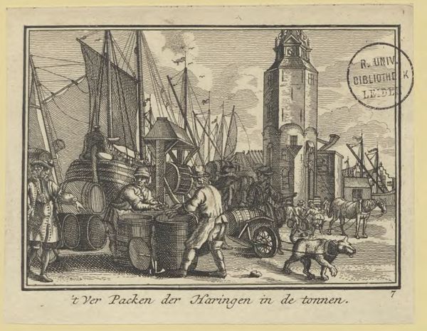 Adolf van der Laan, 't Ver Packen der Haringen in de tonnen /