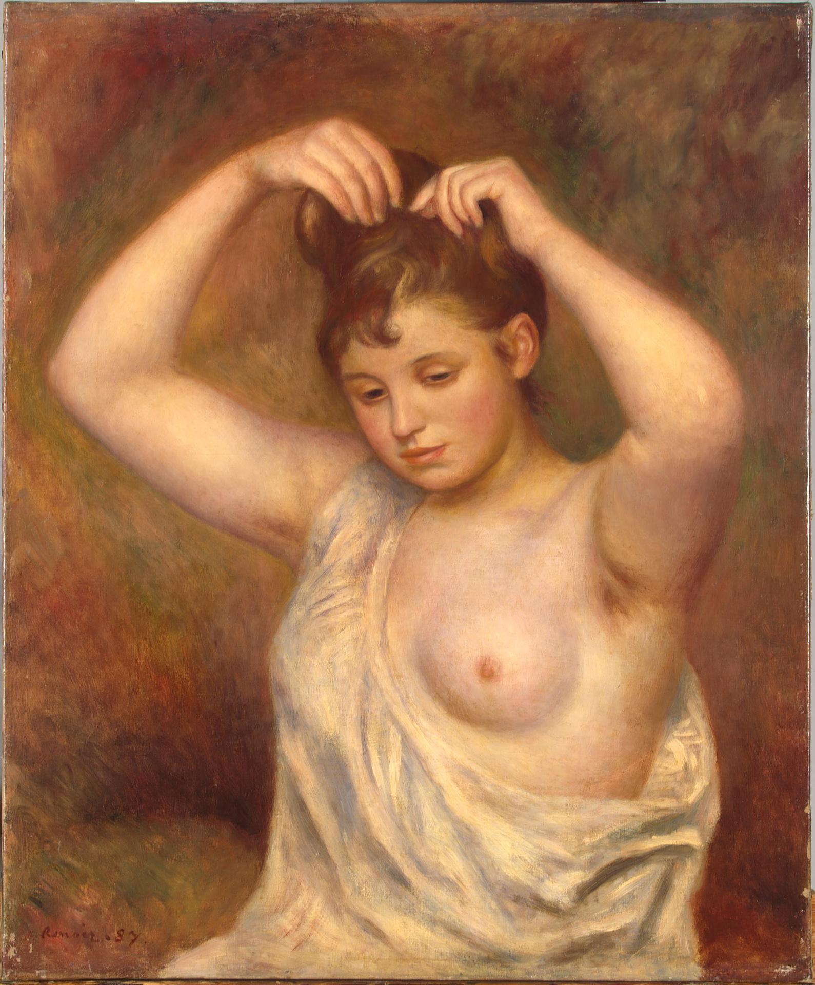 Pierre-Auguste Renoir, Woman Arranging her Hair