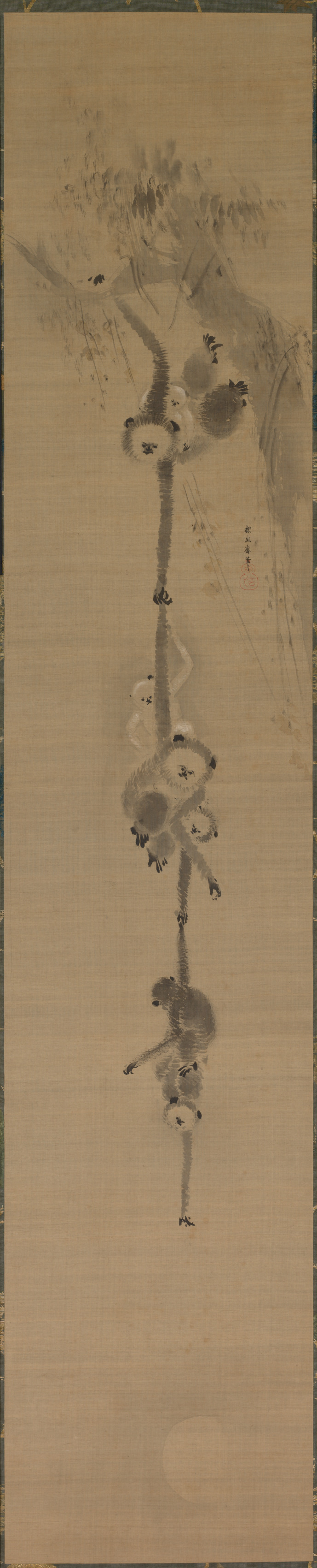 Kano Tan’yū, Gibbons Reaching for the Moon