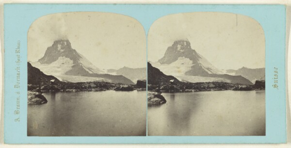 Adolphe Braun, Alpes Valaisanes. Lac du Riffelhorn et Matterhorn.