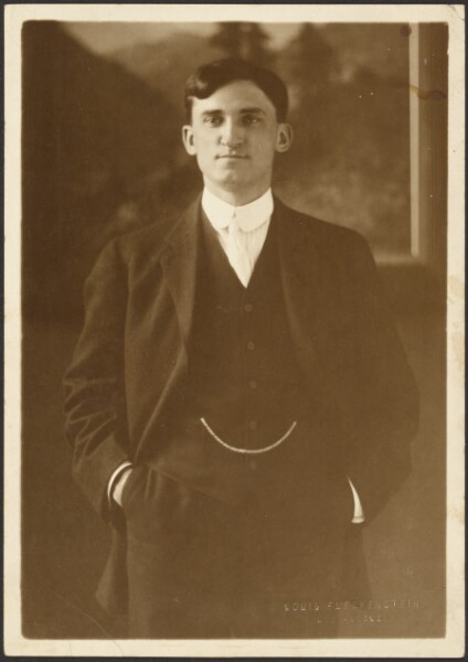 Louis Fleckenstein, [Portrait of a Man with Watch Chain]
