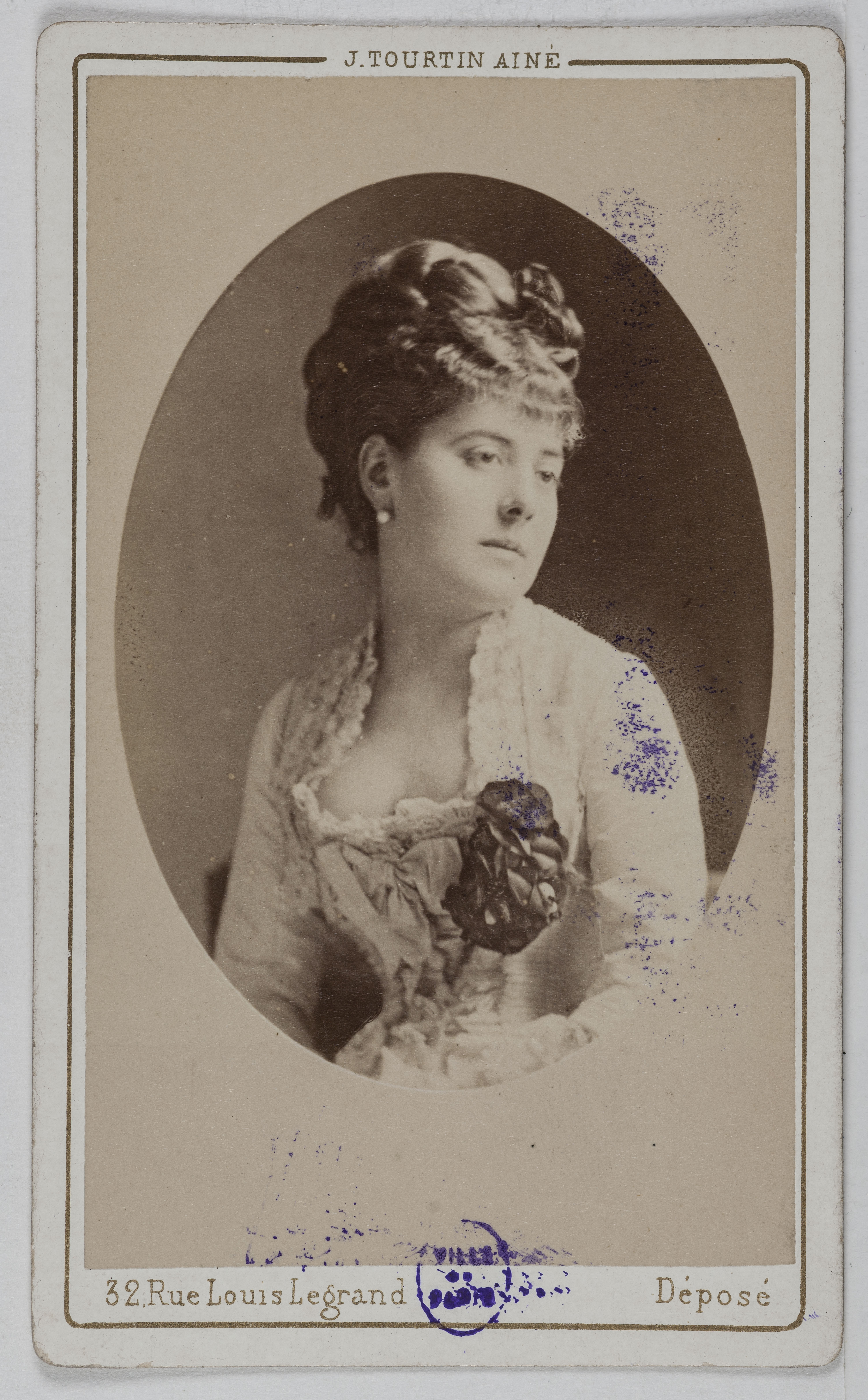 Joseph Tourtin, Portrait de Delphine de Lissy ou Lizy, (actrice)
