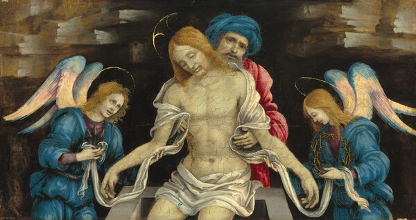 Filippino Lippi, Pietà (The Dead Christ Mourned by Nicodemus and Two Angels)