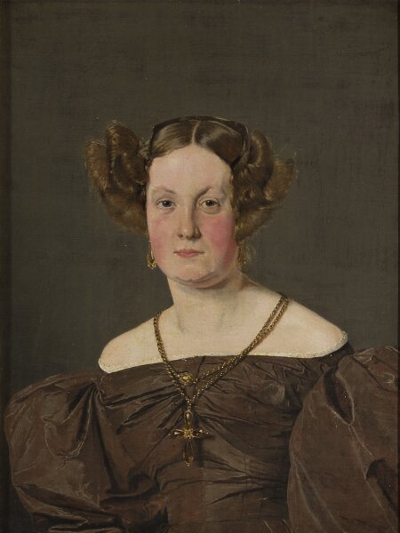 Christen Købke, Överauditör Th. Petersens hustru, f. Roepstorff
